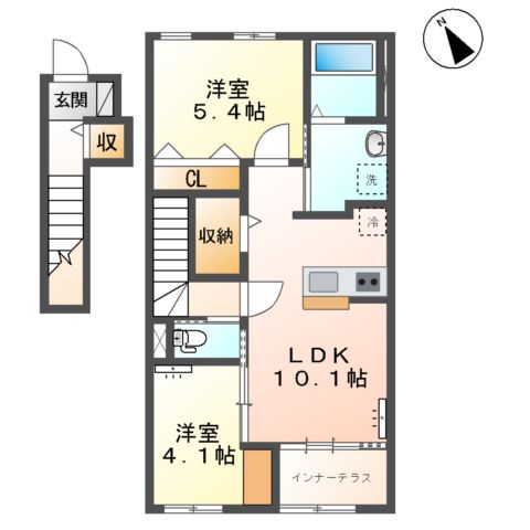 上前ハイツLの間取り