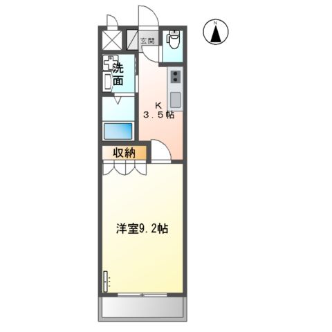 レインボーシティ・SⅡの間取り