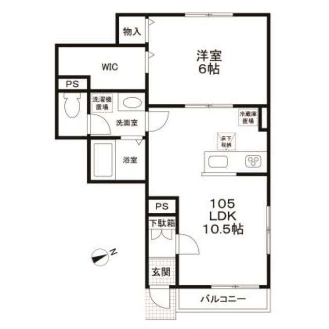 メゾン・ド・フォルテシモ一号館の間取り
