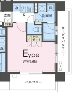 ガレリア東新宿・0606号室の間取り