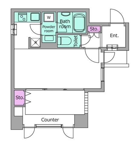 千石の完工年月（2003年2月）築の賃貸マンションの間取り