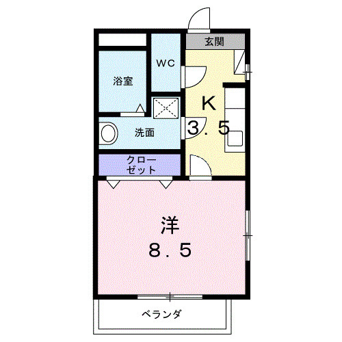 クレール御器所の間取り