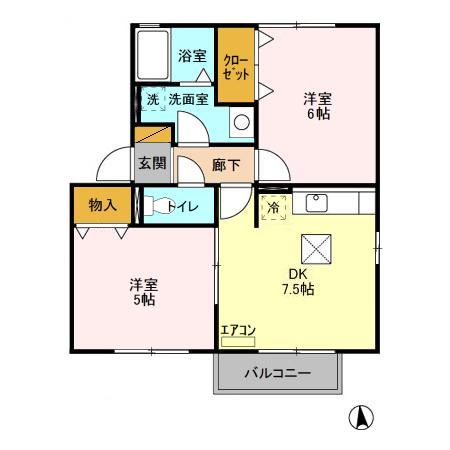 セピアコート　C・D棟の間取り