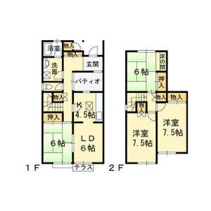 桃山台4丁23―8戸建の間取り