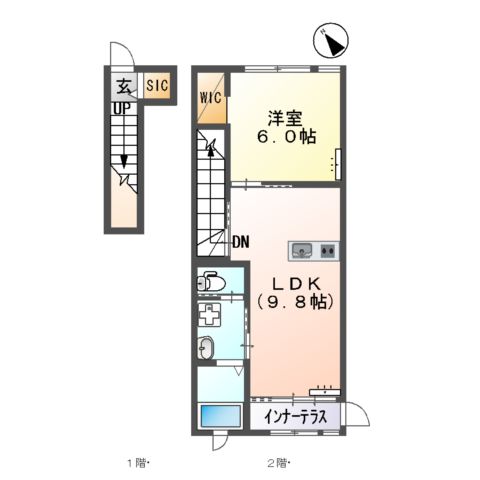 La PrincessⅡ (ラ・プランセス ツー)の間取り