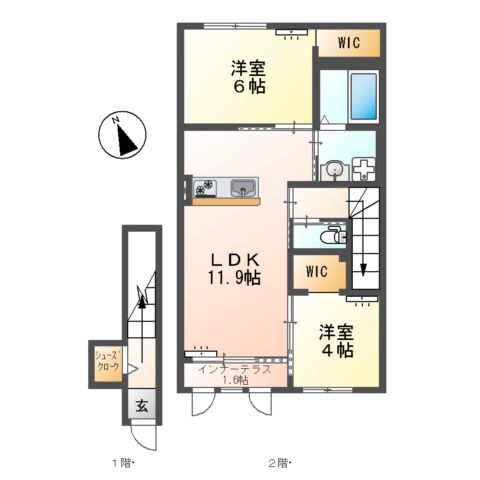 一宮町新築アパート(仮の間取り