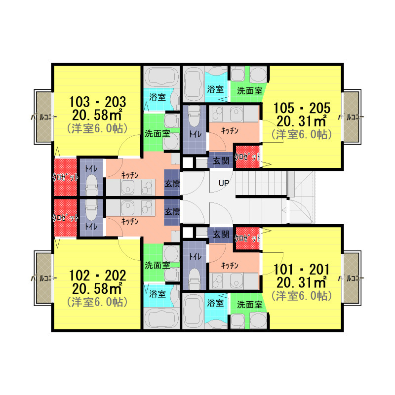 Amber Nestの間取り