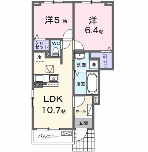 プリムローズM1の間取り