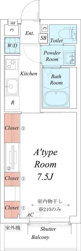リブリ・溝の口Ⅰの間取り