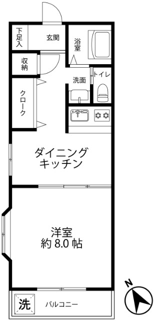 吉祥寺南町の完工年月(1992年11月)築の賃貸アパートの間取り