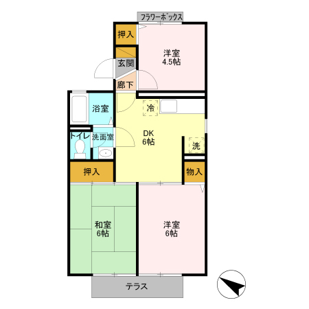 サンラインⅡの間取り