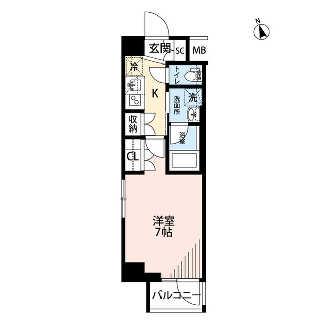 プレール・ドゥーク川崎大師Ⅱの間取り