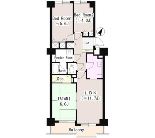 立川サニーコートの間取り