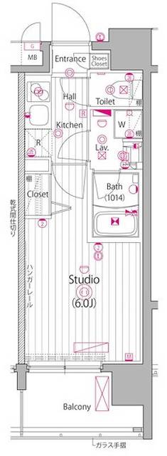 ガーラ・ステーション横濱阪東橋の間取り