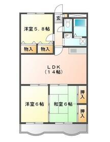 サンエステートA棟の間取り