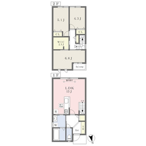 (仮称)岡崎市錦町 新築PJ B棟の間取り