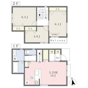 (仮称)岡崎市錦町 新築PJ C棟の間取り