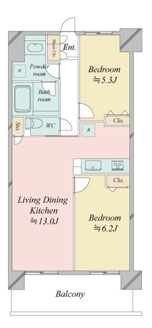 南千住の完工年月(2007年3月)築の賃貸マンションの間取り
