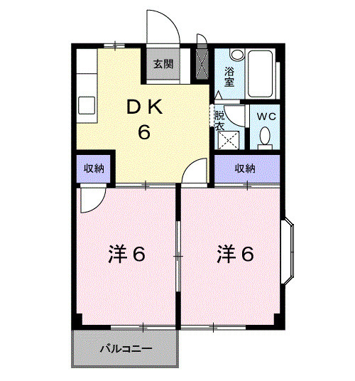 シティハイツおおすみBの間取り