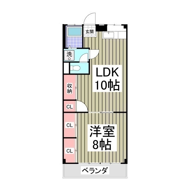 パークワイズ草加 旧サタカコーポの間取り