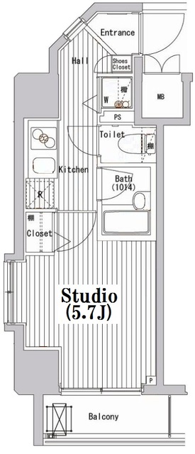 ガーラ・シティ深川森下の間取り
