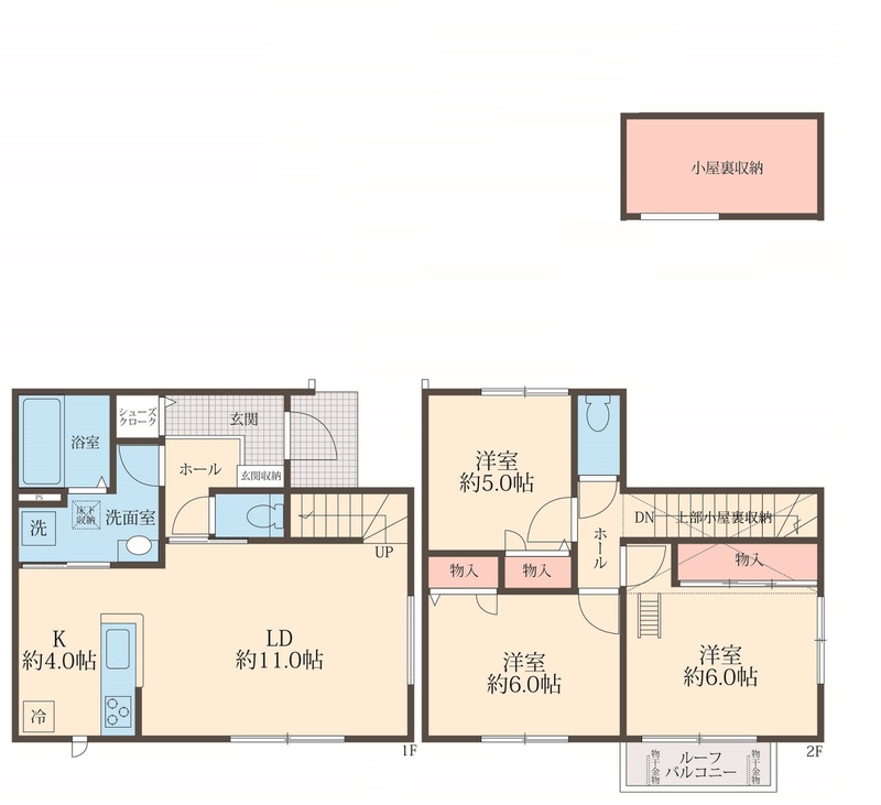 成田市公津の杜戸建の間取り