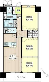 サンリバーオオモリの間取り