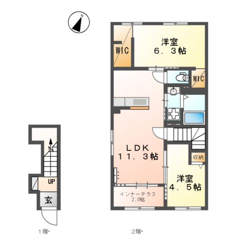 仮)御殿場市御殿場アパートの間取り