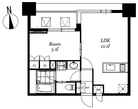 レジディア日本橋馬喰町Ⅲの間取り