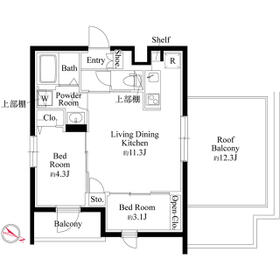 CASA PIAZZA 杉並和田の間取り