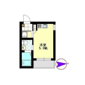 フラット横浜大口の間取り