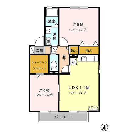 パストラルKー1の間取り