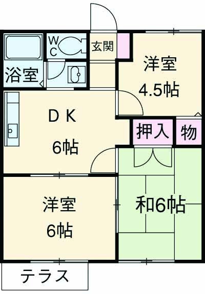 T・ホームズの間取り