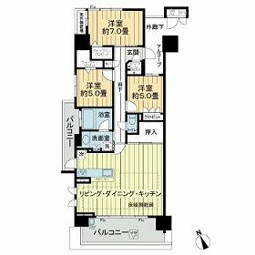 ライオンズプレイズ鳴海タワーの間取り