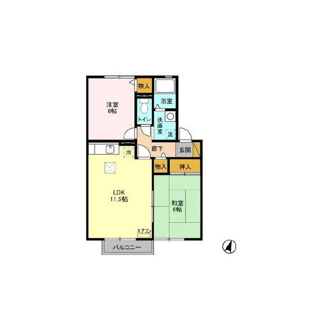 グリーンテリア第七の間取り