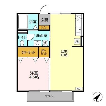 ドミール西都賀の間取り