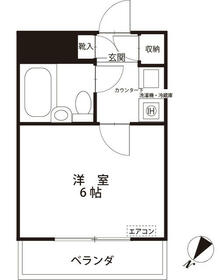 クリオ鵜の木壱番館 404号室の間取り