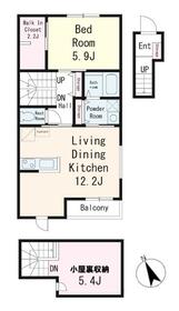 リアン メゾン 市川の間取り