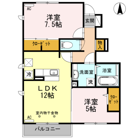 2/3 間取