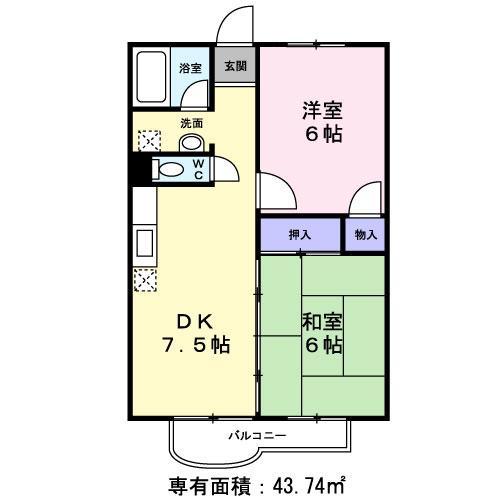 グリーンパーク田園2号の間取り