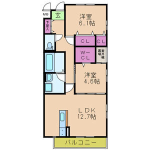 フォレストコートＮの間取り