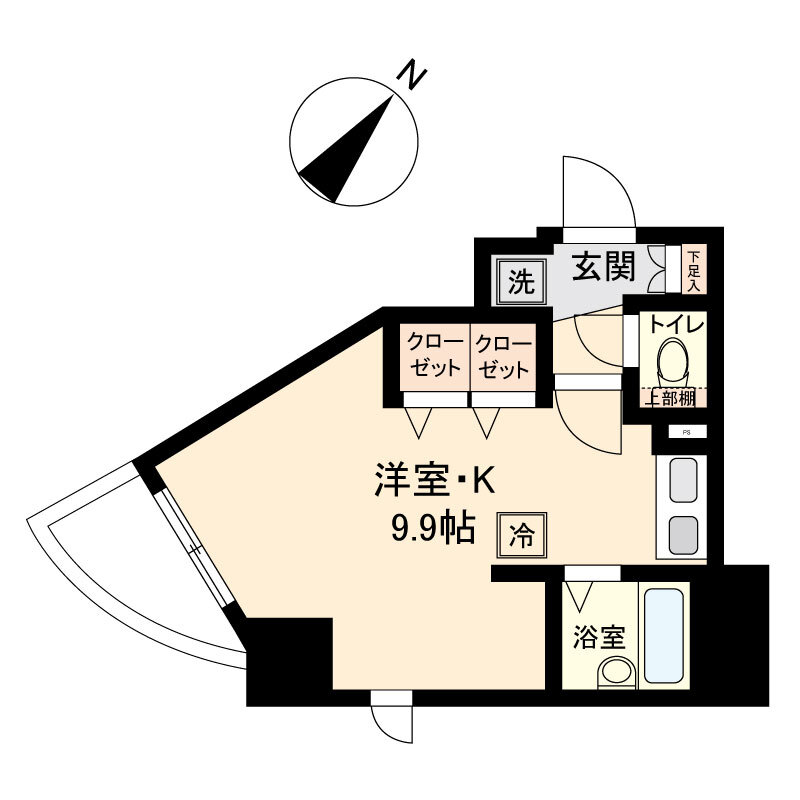 ＨＦ国分寺レジデンス・1104号室の間取り