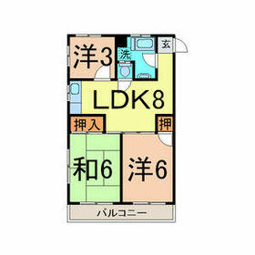 三陽リビングの間取り