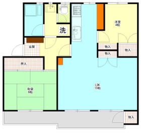 ガーデン山団地4号棟の間取り