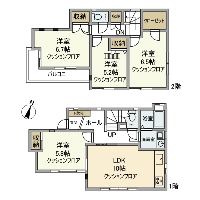 東戸倉戸建の間取り