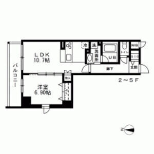 LA BELJOUR 錦糸町の間取り