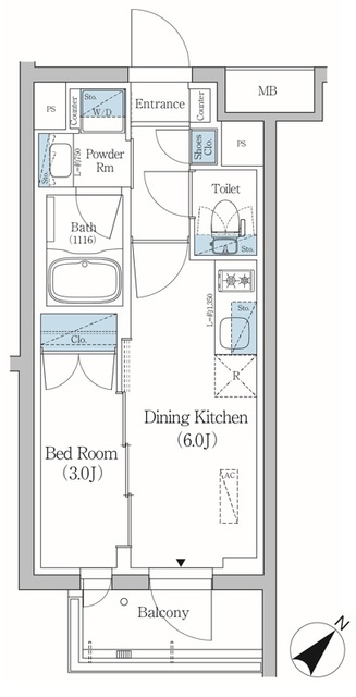 プライムブリス品川旗の台の間取り