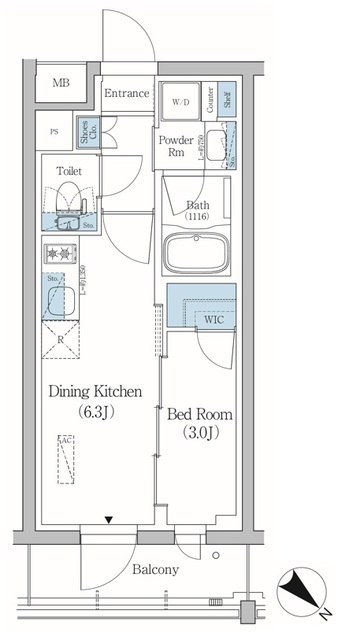 プライムブリス品川旗の台の間取り