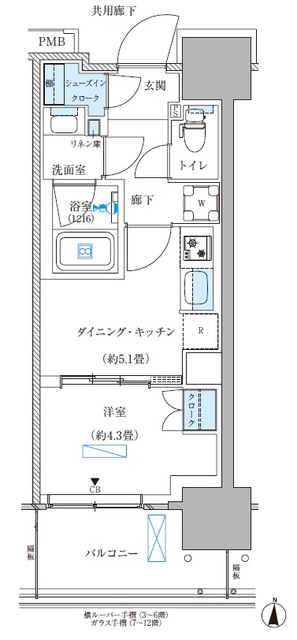 パークアクシス西大島コンフォートスクエアの間取り