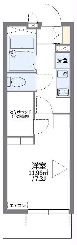 レオパレス角の間取り